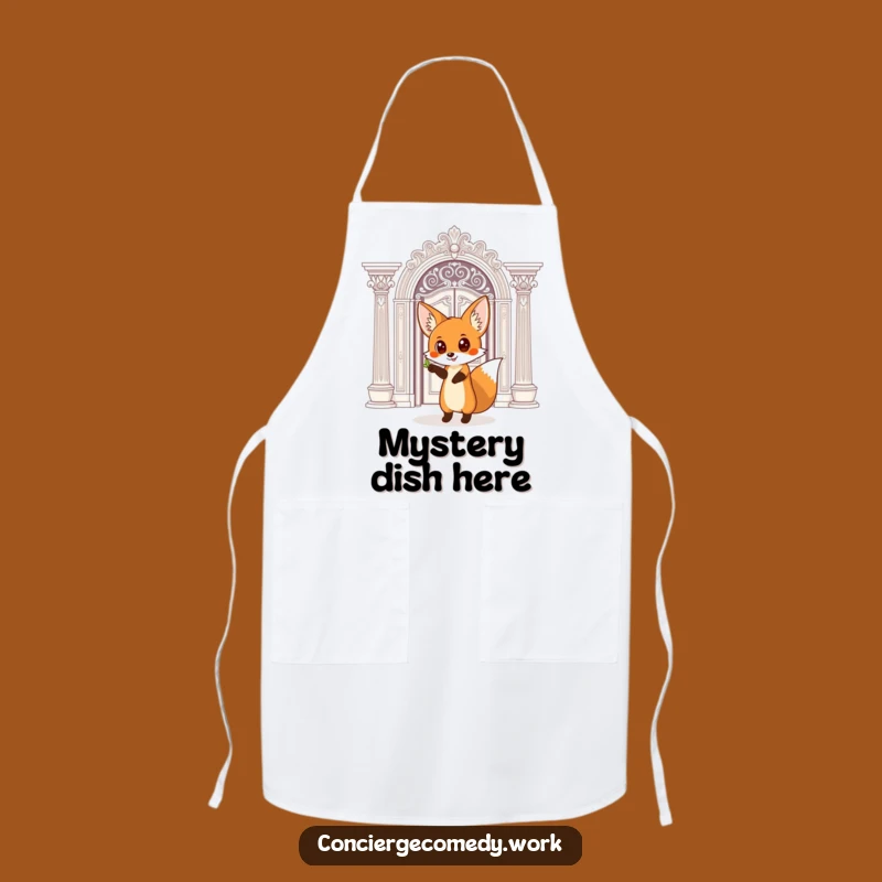 Funny Fox Doorway Apron: Cook with Curiosity and Style