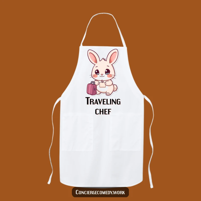 Funny Friendly Rabbit Apron, Kitchen Travel Wear, Ideal Funny Gift