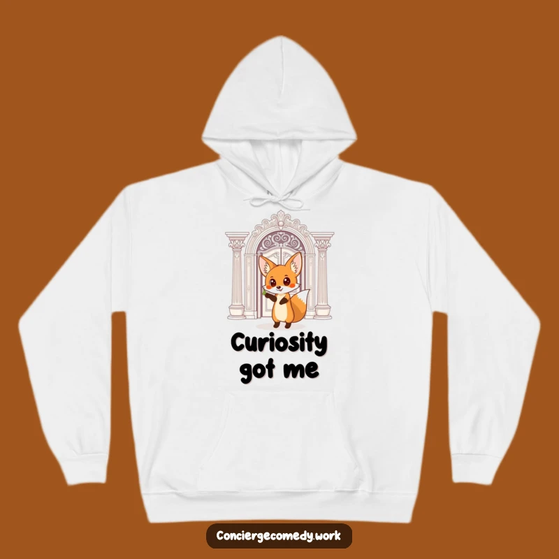 Cozy Funny Fox Doorway Hoodie: Your Gateway to Warmth