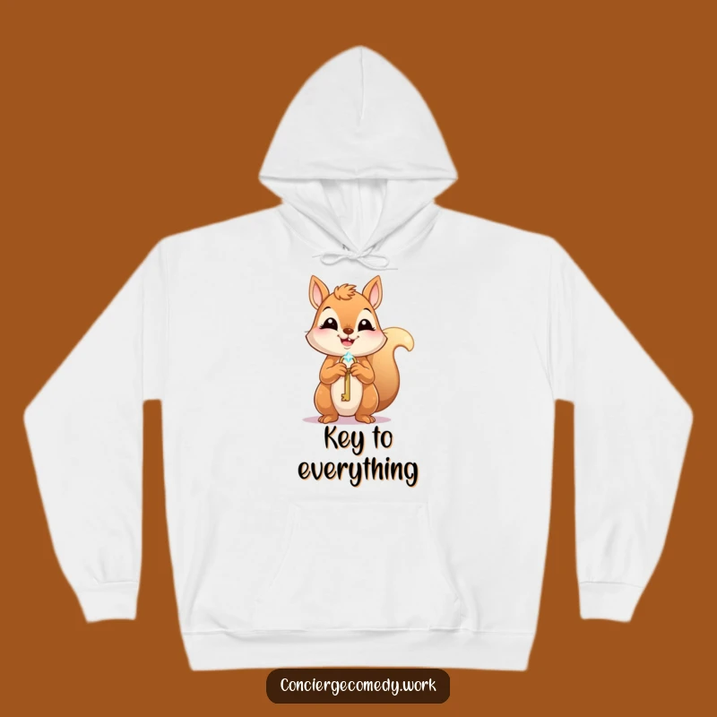 Cozy Funny Squirrel Key Hoodie: Your Warm Embrace of Adventure