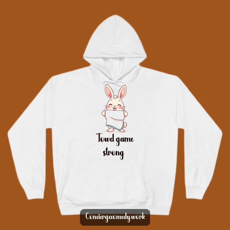 Cozy Funny Bunny Towel Hoodie: Your Warm Hug of Cleanliness
