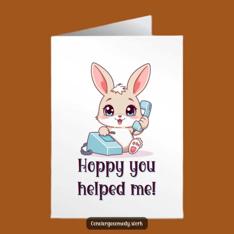 Free Printable Bunny Thank You Card - Funny Downloadable for Grateful Giggles