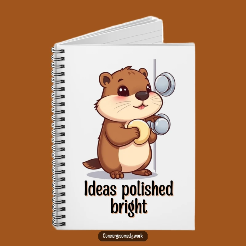 Funny Beaver Doorknob Notebook: Jot Down Focused Plans