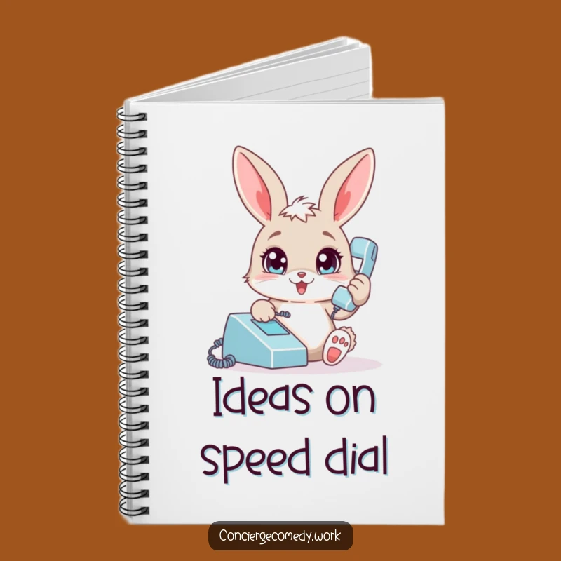 Funny Bunny Phone Notes Notebook: Playful Rabbit Journal, Ideal Funny Gift