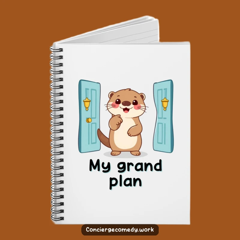 Funny Otter Entrance Notes Notebook: Smiling Otter Journal, Ideal Funny Gift