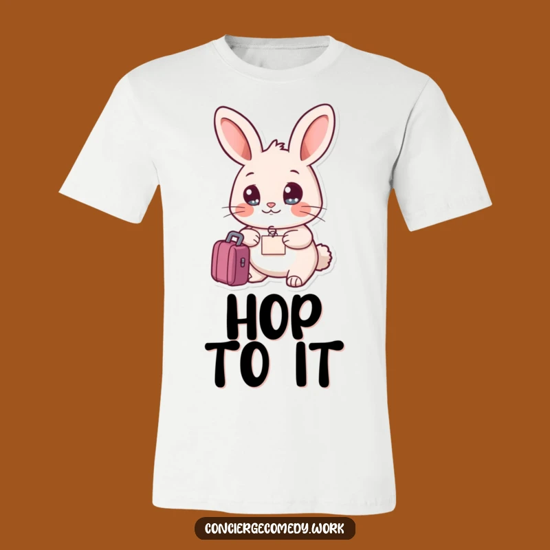 Funny Friendly Rabbit T-Shirt, Hilarious Travel Graphic Tee, Great Gift