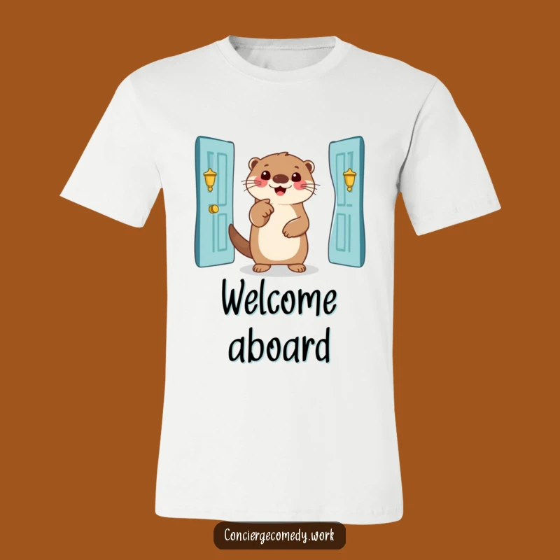 Funny Otter Invitation Tee: Smiling Otter T-Shirt, the Ultimate Funny Gift