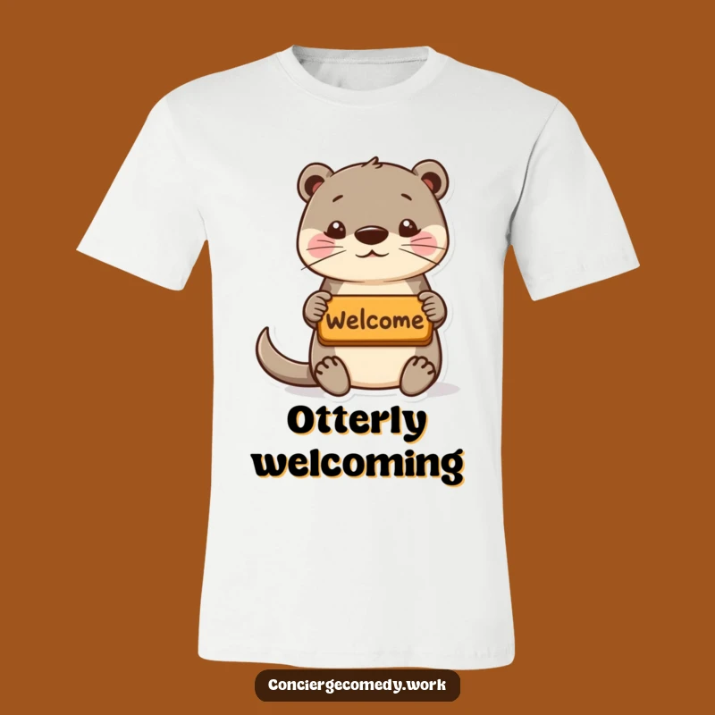 Funny Playful Otter T-Shirt, Hilarious Greeting Graphic Tee, Great Gift